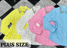 Load image into Gallery viewer, Stones Bling stripe Shirt