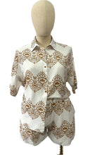 Load image into Gallery viewer, Short sleeve gauze print shorts set