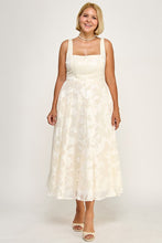 Load image into Gallery viewer, Floral Burnout Laceback Tank Dress