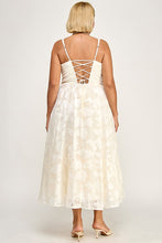 Load image into Gallery viewer, Floral Burnout Laceback Tank Dress