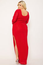 Load image into Gallery viewer, long side slit studded dress