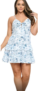 Tie front Spring floral dress