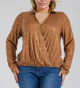Holiday sequin Blouse