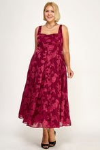 Load image into Gallery viewer, Floral Burnout Laceback Tank Dress
